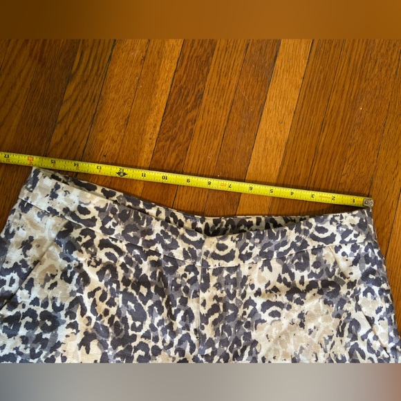 Gray and Cream Colored Linen Joie Shorts - Picture 4 of 10